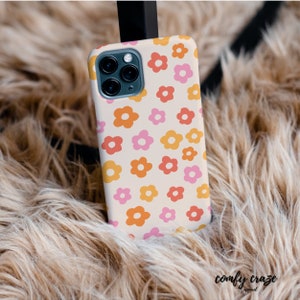 Daisy Floral Design Phone Case, iPhone 14, Samsung Phone Case, Gift for Her