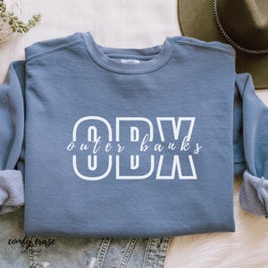 Outer Banks Comfort Colors Sweatshirt: Vintage OBX P4L Crewneck