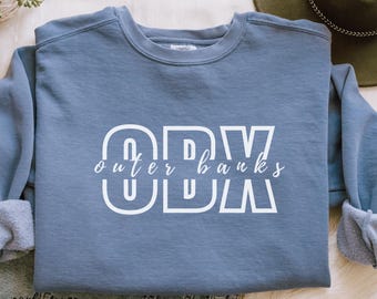 Outer Banks Comfort Colors Sweatshirt: Vintage OBX P4L Crewneck