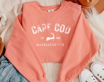 Cape Cod Sweatshirt Comfort Colors, Cape Cod Crewneck, Trendy Crewneck, Oversized Crewneck, Gift for Her, Aesthetic Sweatshirt