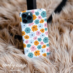 Daisy Floral Design Phone Case, iPhone 14, Samsung Phone Case, Gift for Her 3