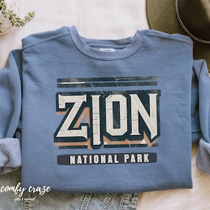 Zion National Park Sweatshirt | Comfort Colors Sweatshirt | Travel Crewneck | Fall Crewneck | Unisex | Gift for Her