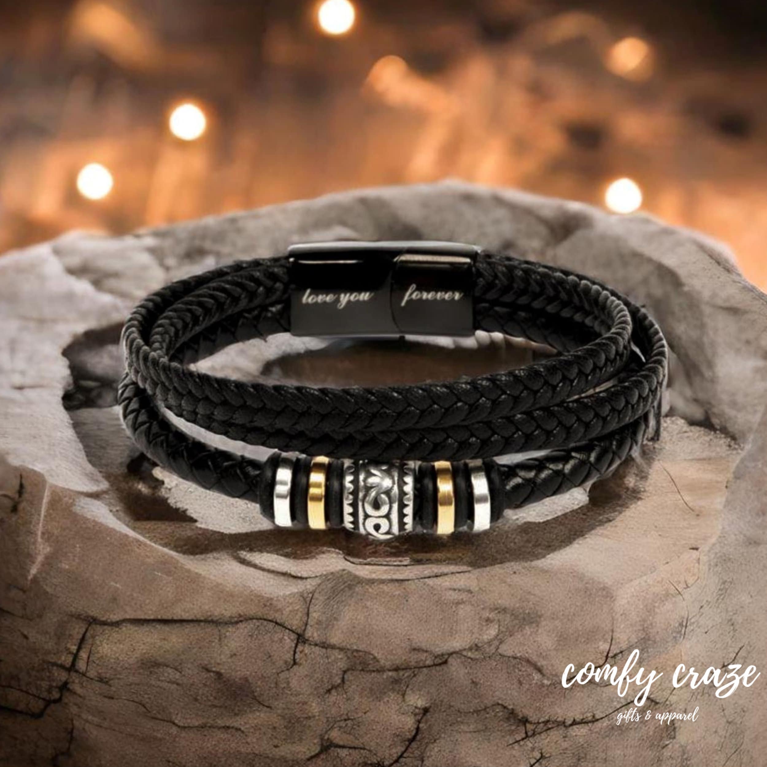 Son Bracelet From Mom To My Son Leather Knot Bracelet 