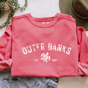 Outer Banks Comfort Colors Sweatshirt, Paradise on Earth gift, OBX Sweatshirt, Oversized Sweatshirt, Crewneck, Beach Sweatshirt,Gift for Her