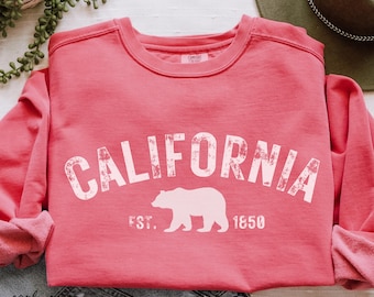 California Sweatshirt, Vintage California  Crewneck Sweatshirt, Unisex Sweatshirt, Premium Quality Sweatshirt