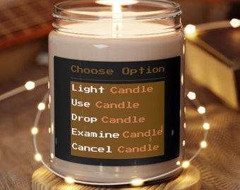 Gamers candle, Candle option, light candle, use candle, drop candle, gamer candle, examine candle, funny gamers candle, cute gamer candle