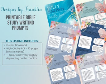 Digital Download Bible Study Wildly Known Prayer Prompts Scripture Study