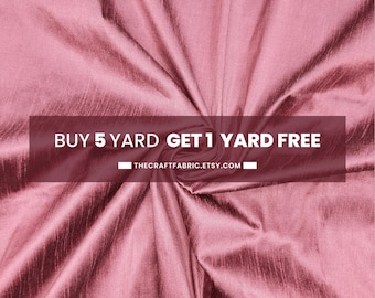 Handloom Dupioni Silk Fabric: Bright Pink Bridal Gown Material