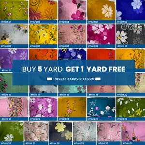 Floral Hand Painted Georgette Fabric: Lightweight Bridal Gown Material