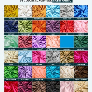 36 kleuren moerbeizijde habotai-stof Lichtgewicht 14 Momme voor jurken en kussenslopen