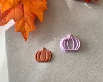 Pumpkin Cutter | 0.75"-1.25" | Fall Polymer Clay Autumn Clay Cutters Fall Scary Halloween Earrings Autumn Clay Cutters