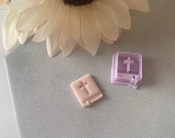 Bible with Bookmark Cutter | 0.75"-1.25" | Polymer Clay Cutter Earrings