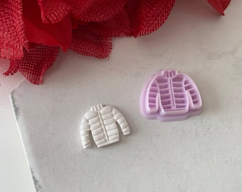 Puffer Jacket Cutter | 0.75"-1.25" | Winter Polymer Clay Cutters Holiday Christmas Earrings Cutter Winter Coat