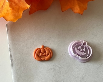 Jack O Lantern Cutter | 0.75"-1.25" | Fall Polymer Clay Autumn Clay Cutters Fall Scary Halloween Earrings Autumn Clay Cutters Pumpkin