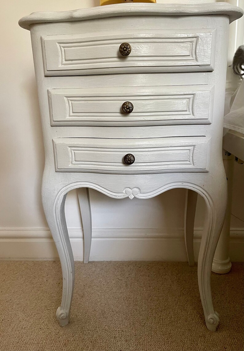 Antique French Style Bedside Table - Etsy