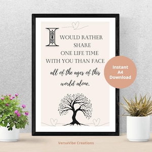Ik deel liever één leven, LOTR-cadeaus, cadeaus voor hem, bruiloft, Valentijnsdag, cadeaus voor haar, Kerstmis, verjaardag, jubileum