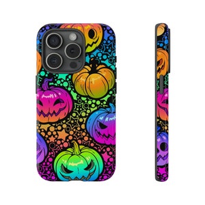Pumpkin iPhone  Tough Case,Designer Phone Case,Spooky Phone Case,Halloween Case for iphone 15,14,13,12,11 Pro,Max,Mini, S23,22,21,20, Pixel
