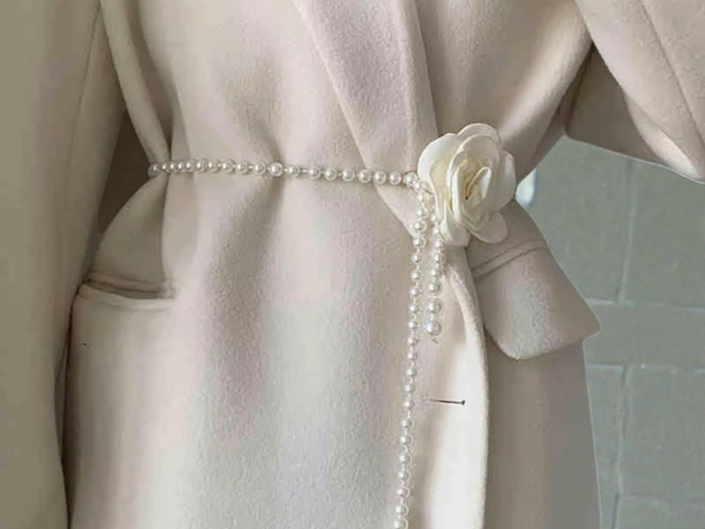 Pearl Waist Belt • Elegant Camellia Decor • Women display picture 1