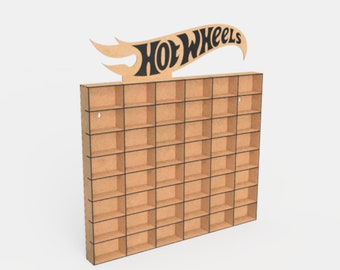 Hotwheels Display with Logo files for laser cutting