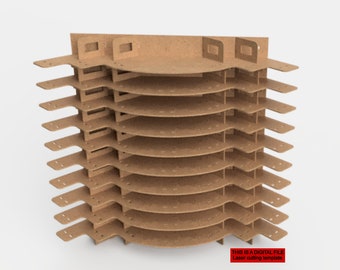 Hero Hotwheels Display shelf for laser cutting