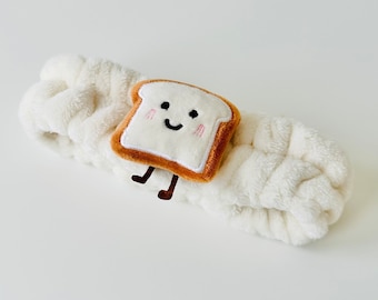 Toast Headband - Make Up Headband Cosmetic for Washing Face - Unisex Stocking Filler Stocking Fillers Stocking Stuffers