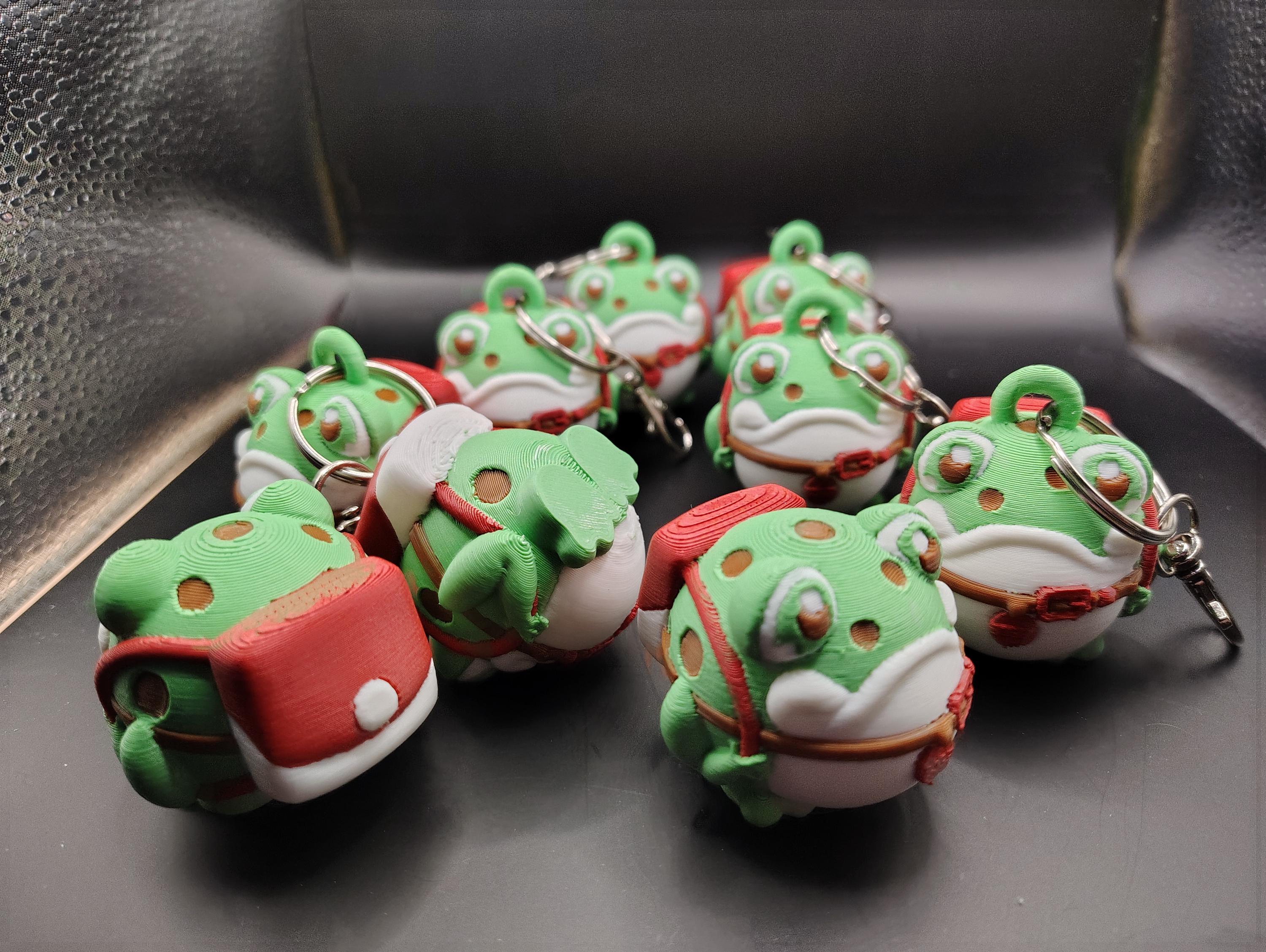 キーホルダー・アクリルキーホルダー ANGRY FROG REBIRTH Boggy the Froggy 3D Model & Keychain - Etsy