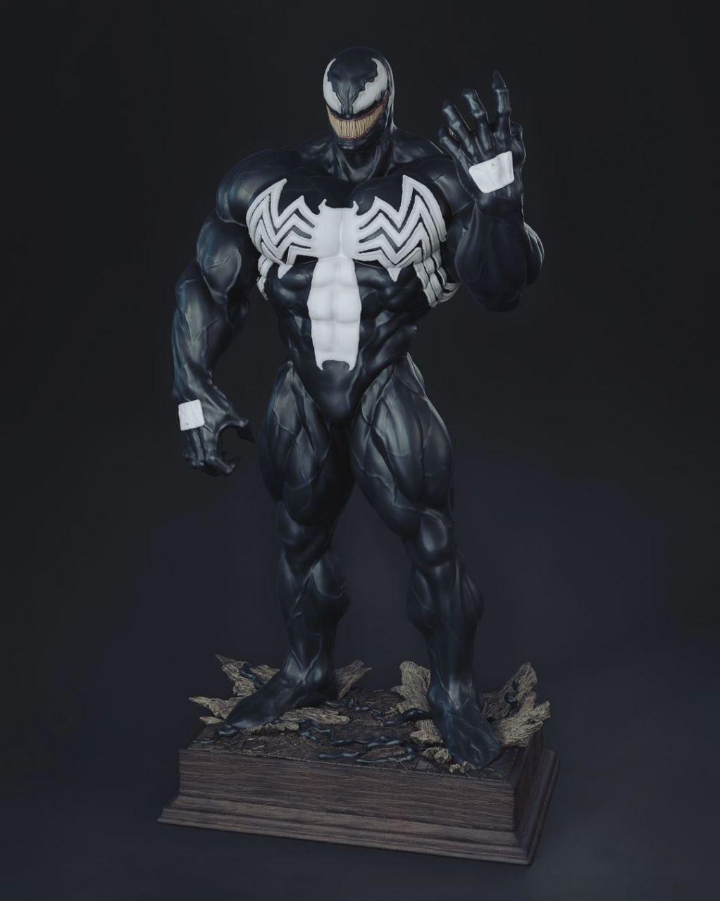 Venom Spiderverse Spider-man 3D Printed Resin Unpainted Unassembled KIT ...
