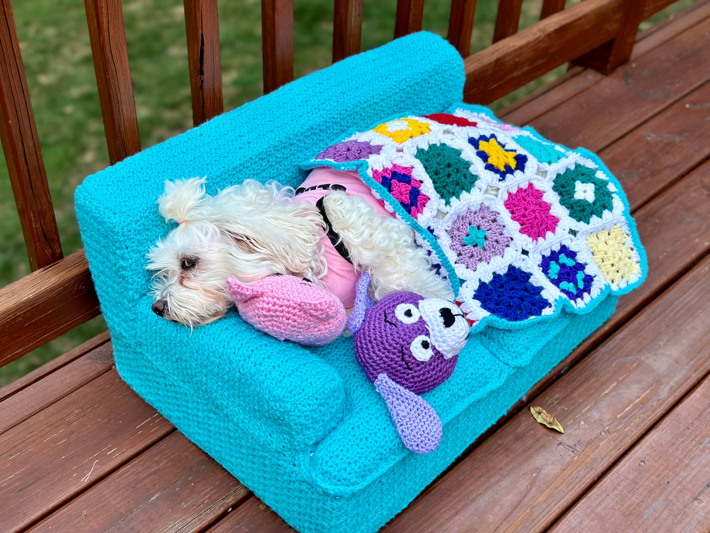 Custom Made Cat or Small Dog Couch Sofa Bed Afghan and Pillow Etsy