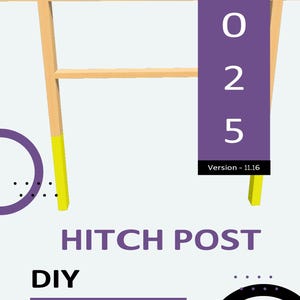 DIY Horse Hitch Post Plans: 8-Foot-Long, 3-Foot-Tall Western-Style Hitching Post for Multiple Horses – Build for Just 25 bucks in Supplies!