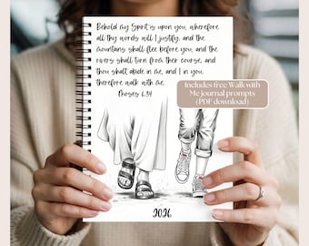 Walk With Me 2026 Theme LDS Youth Journal Spiral Notebook for Scripture Study Church Notes Seminary Missionary Gift Faith Planner Moses 6