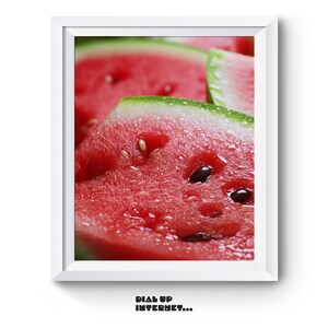 Vibrant Watermelon Slice Printable - Summer Fruit Wall Art, Fresh Kitchen Decor, Juicy Watermelon Art, Rustic Food Print, Digital Download