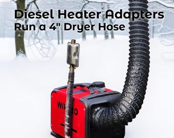 Adattatore per condotto riscaldatore diesel: 75 mm - 4" HVAC flessibile silenzioso per riscaldamento