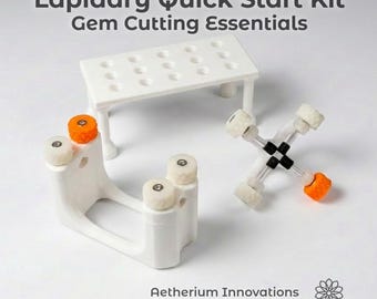 Lapidary Quick Start Kit: Gem Cutting & Polishing Essentials for Cutting Gemstones