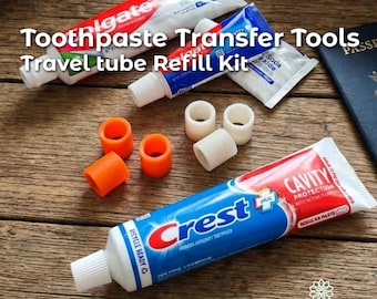 Toothpaste Transfer Tool | Travel Tube Refill Adapter for Crest & Colgate