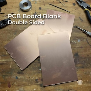 Placas PCB de doble cara - 100x150x1,5 mm / Material de mecanizado CNC para placas de circuito impreso