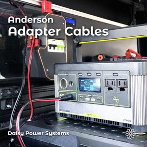 Cables adaptadores Anderson: Sistemas de energía Daisy: calentador diésel, refrigerador-congelador, estación de energía portátil