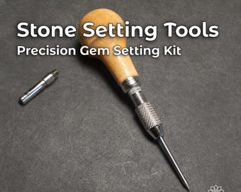 Stone Setting Tool Bundle | Setting Kit & Seat-Cleaning Burs