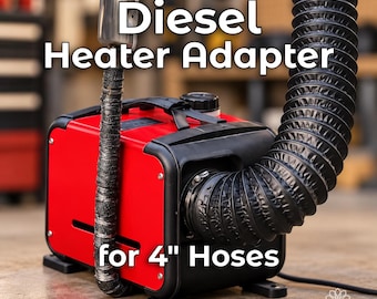 Heat Link | Diesel Heater to 4" HVAC hose Adapter