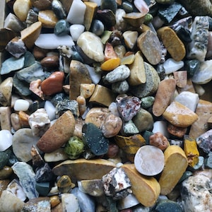 Raw Tumbler Rocks - Perfect for Making Cabochon Jewelry Rock Tumbling or Cabbing - PNW Collection - Random Assortment