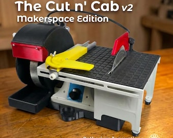Cut N Cab v2 Makerspace Edition: Compact Lapidary Workstation