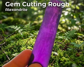 Uncut Alexandrite Sapphire: 75gr - Uncut Gem Rough for Faceting & Cabbing