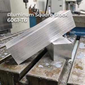 アルミブロック 6061 T6 - 50x50x200mm | CNC加工用ストック