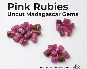Pink Madagascar Rubies: Uncut Gemstone Rough for Faceting, Cabbing & Lapidary use