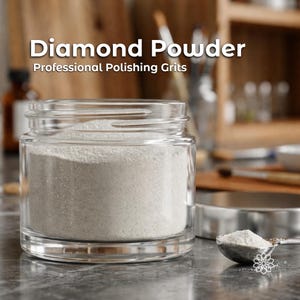 Granulado de polvo de diamante: suministros para pulir gemas, metales, vidrio, cristal y joyería.