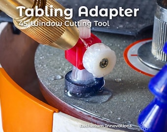 Tabling Adapter: 45-Degree Window Cutting Jig for 6mm dop stick