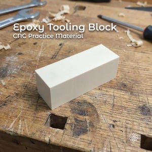Epoxy gereedschapsblok - 35 x 35 x 100 mm | CNC-bewerkingsvoorraad voor prototyping