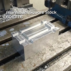 アルミブロック 6061 T6 - 35x35x100mm | CNC加工用ストック