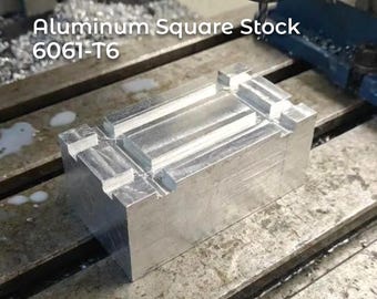 Aluminum Block 6061 T6 - 35x35x100mm | CNC Machining Stock