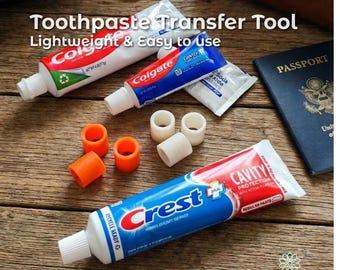 Toothpaste Refill & Transfer Tools: Ultralight Toiletry Accessories for Travel, Camping, Backpacking