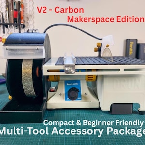 Cut n’ Cab V2 MakerSpace Edition – Compact Lapidary Saw, Grinder, Polisher & Engraver Workstation with Accessories